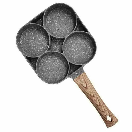 4-Hole Non-Stick Omelet Frying Pan